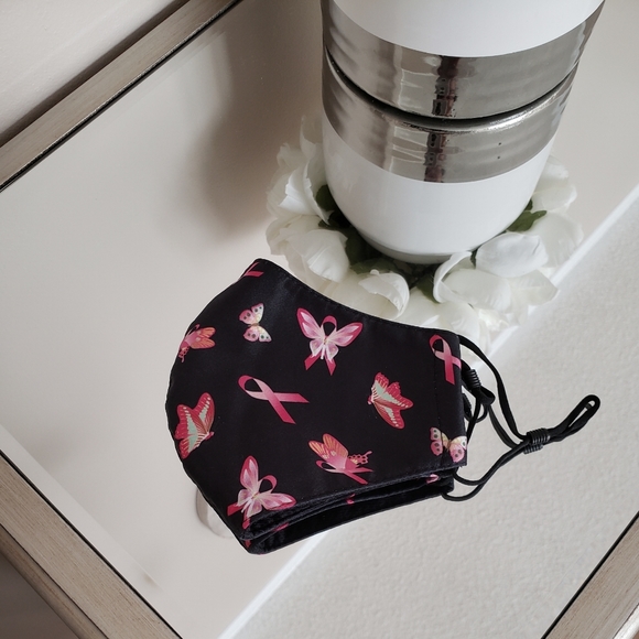 Designer Pink Ribbon Face Mask 🎀 - Picture 3 of 3